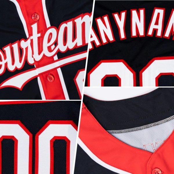 Custom Teal White-Pink 3 Colors Arm Shapes Authentic Baseball Jersey - Image 2
