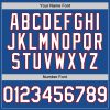 Custom Blue White-Red Authentic Throwback Baseball Jersey - Image 5
