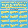 Custom Sky Blue Yellow-White Performance Vapor Golf Polo Shirt - Image 4
