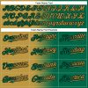 Custom Kelly Green Old Gold-Black Authentic Gradient Fashion Baseball Jersey - Image 4