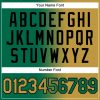 Custom Kelly Green Old Gold-Black Authentic Gradient Fashion Baseball Jersey - Image 5