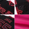 Custom Pink Royal-White Bomber Full-Snap Varsity Letterman Two Tone Jacket - Image 2