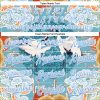 Custom Light Blue White Heron And Cloud 3D Pattern Design Bomber Full-Snap Varsity Letterman Jacket - Image 4