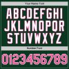 Custom Green Pink-White Bomber Full-Snap Varsity Letterman Hoodie Jacket - Image 5