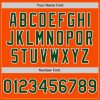 Custom Orange Green-White Authentic Baseball Jersey - Image 5