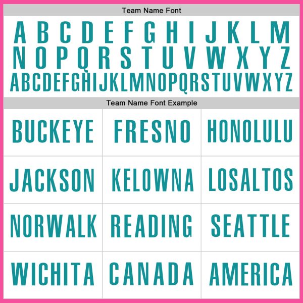 Custom Pink White-Teal Authentic Baseball Jersey - Image 4