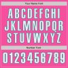 Custom Pink White-Teal Authentic Baseball Jersey - Image 5