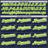 Custom Navy White-Neon Green Authentic Raglan Sleeves Baseball Jersey - Image 4