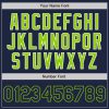 Custom Navy White-Neon Green Authentic Raglan Sleeves Baseball Jersey - Image 5