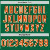 Custom Kelly Green Orange-White Two-Button Unisex Softball Jersey - Image 5