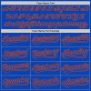 Custom Thunder Blue Orange Authentic Baseball Jersey - Image 4