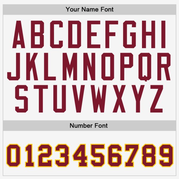 Custom White Crimson-Gold Authentic Baseball Jersey - Image 4